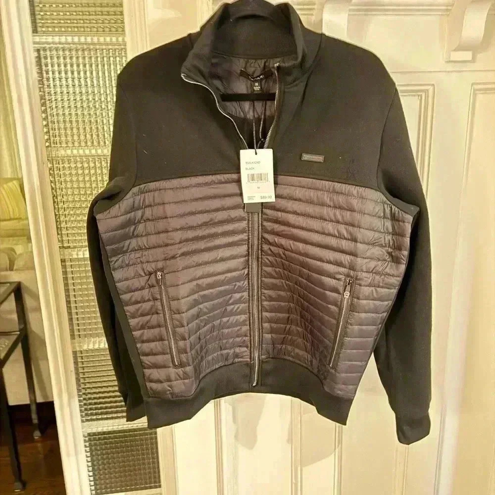 Tahari men’s pullover 1/4 zip black size medium